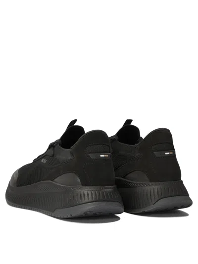 Shop Hugo Boss "slon" Sneakers In Black