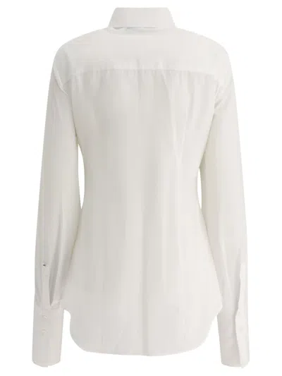 Shop Max Mara Sportmax "oste" Fitted Shirt In White