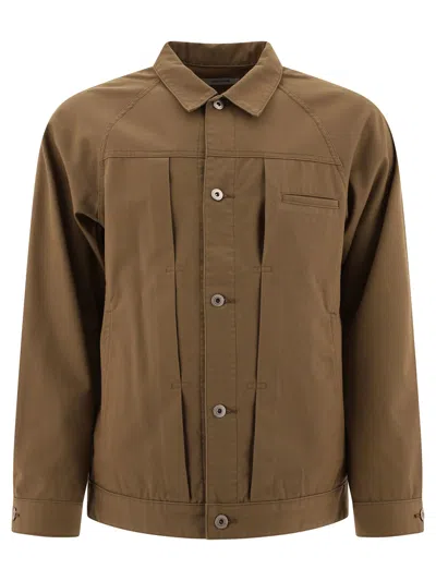 Shop Nonnative Trucker Jacket In Brown