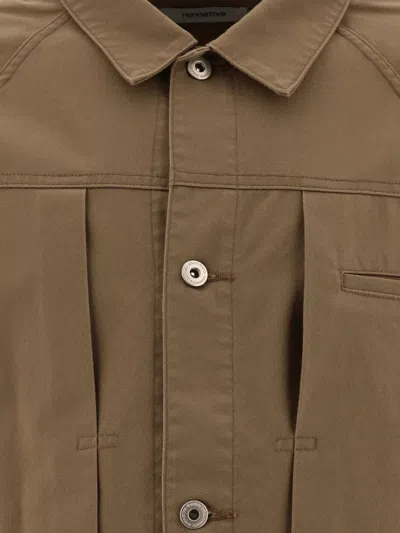 Shop Nonnative Trucker Jacket In Brown