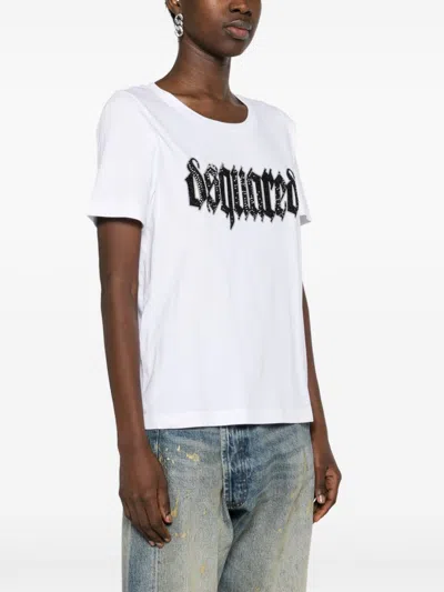 Shop Dsquared2 Logo Cotton T Shirt