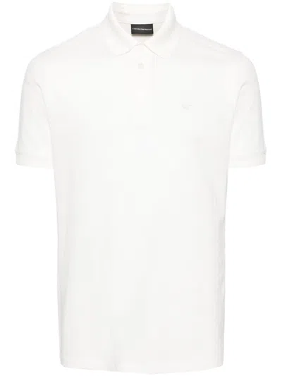 Emporio Armani Logo Embroidered Short-sleeved Polo Shirt