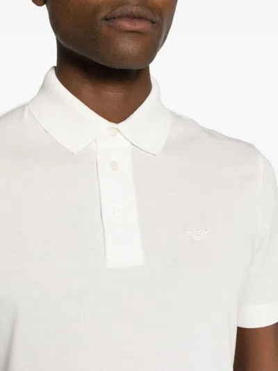 Emporio Armani Logo Embroidered Short-sleeved Polo Shirt
