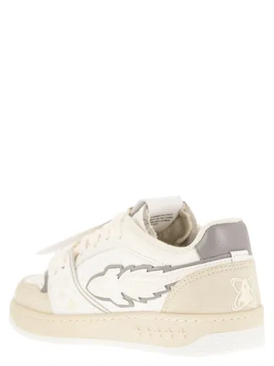 Enterprise Japan Ej Egg Rocket - Leather Trainers With Logo In Neutral