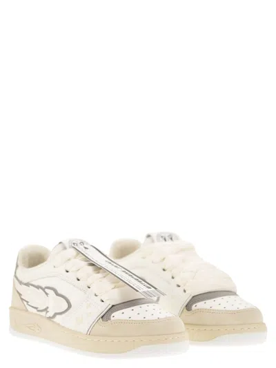 Enterprise Japan Ej Egg Rocket - Leather Trainers With Logo In Neutral