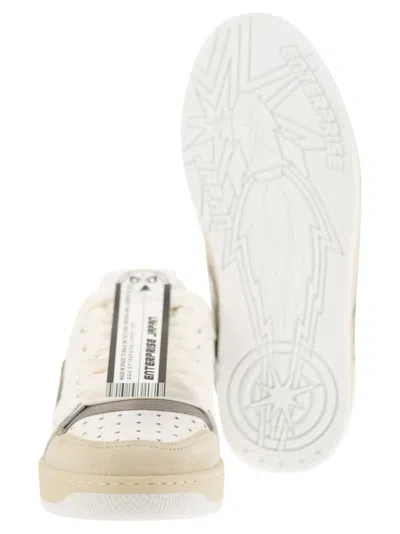 Enterprise Japan Ej Egg Rocket - Leather Trainers With Logo In Neutral
