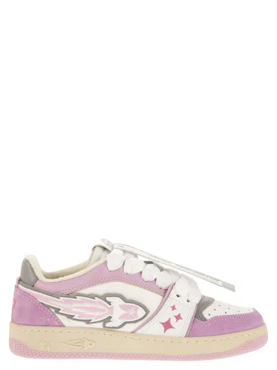 Enterprise Japan Ej Egg Rocket - Leather Trainers With Logo In Multi
