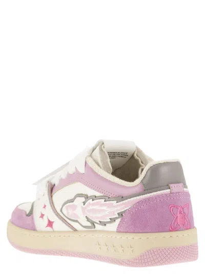Enterprise Japan Ej Egg Rocket - Leather Trainers With Logo In Multi