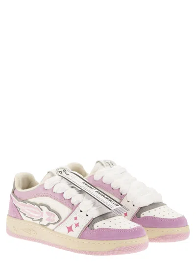 Enterprise Japan Ej Egg Rocket - Leather Trainers With Logo In Multi