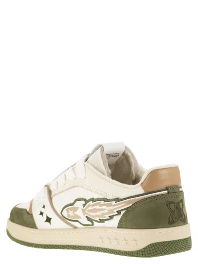 Enterprise Japan Egg Rocket Sneakers In White Leather