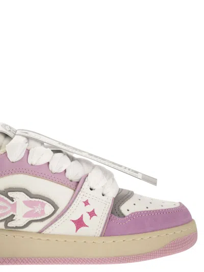 Enterprise Japan Ej Egg Rocket - Leather Trainers With Logo In Multi