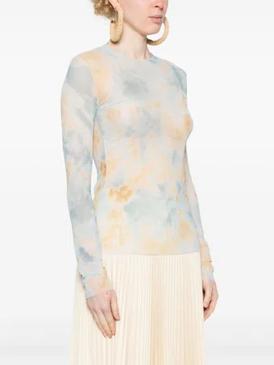 Erika Cavallini Long Sleeve Printed T-shirt