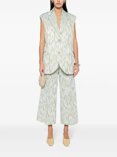 Erika Cavallini Wide-leg Cropped Trousers