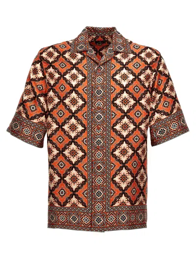 Shop Etro 'medaglioni' Bowling Shirt