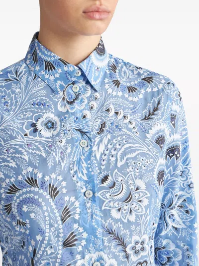 Etro Paisley-print Cotton Blend Shirt