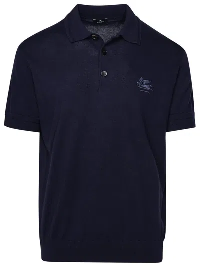 Shop Etro Cotton Blend Polo Shirt