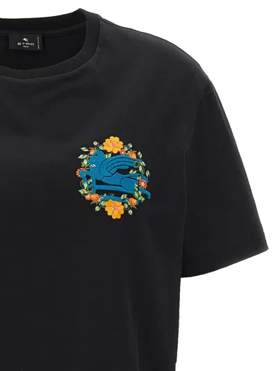 Etro Logo Embroidered Oversized T-shirt