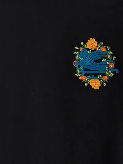 Etro Logo Embroidered Oversized T-shirt