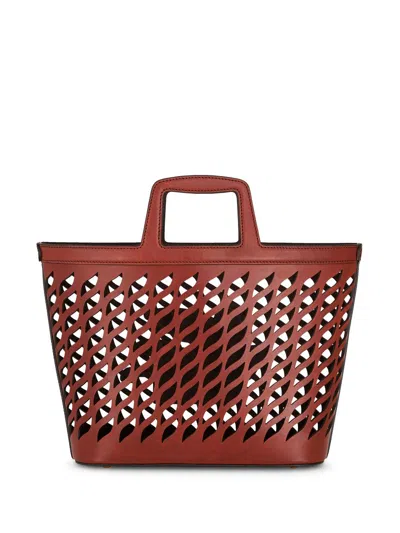 Etro Cut-out Lasered Tote With Top Handle