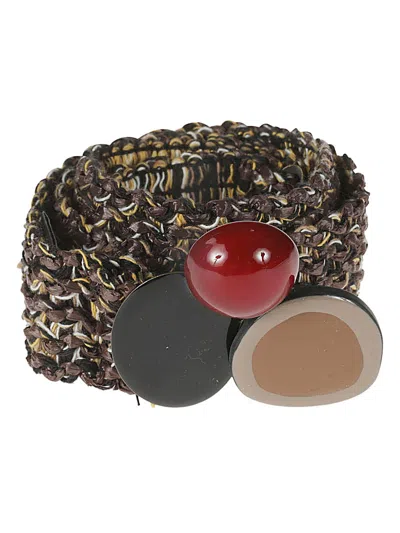 Exquisite J Raffia Belt