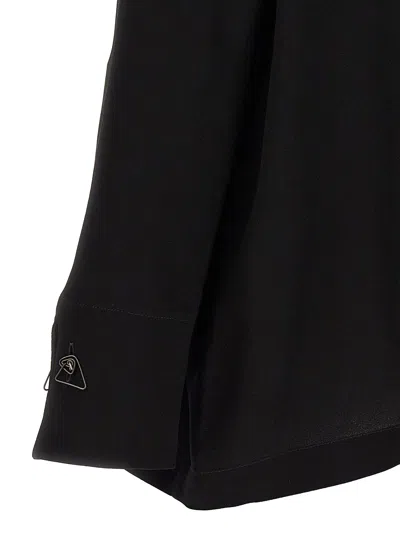 Fabiana Filippi Cufflinks Detail Blouse Shirt And Blouse Black In Black
