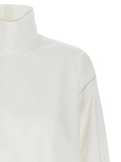 Shop Fabiana Filippi Jewel Detail Shirt