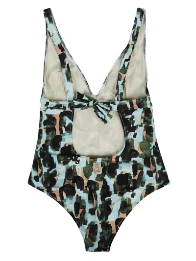 Feel Me Fab Crossy Printed One-piece Swimsuit