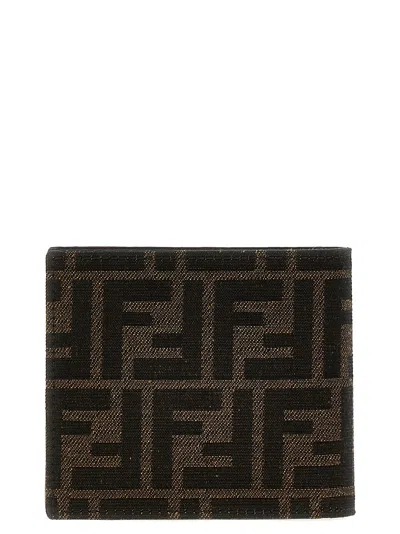 Fendi Ff Jacquard Fabric Bi-fold Wallet Accessories