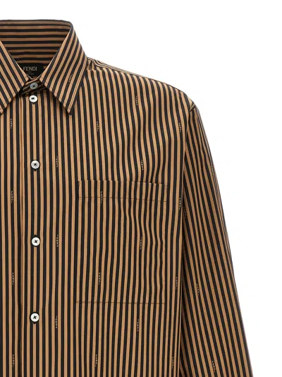 Fendi Cotton Poplin Pequin Shirt