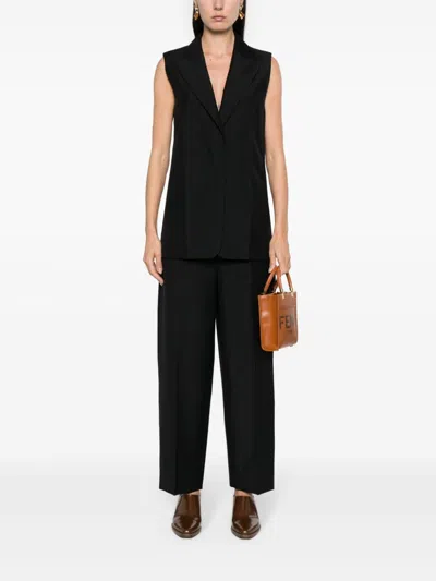 Fendi "kid Mohair Carrot Fit Pants