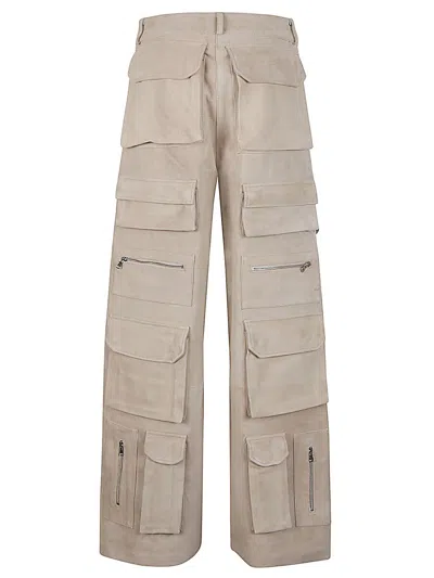 Fermas.club Suede Cargo Trousers