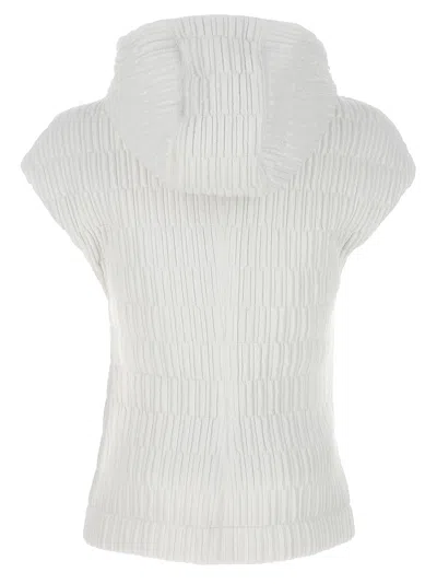 Ferragamo Hooded Vest Sleeveless Elastic Waistband