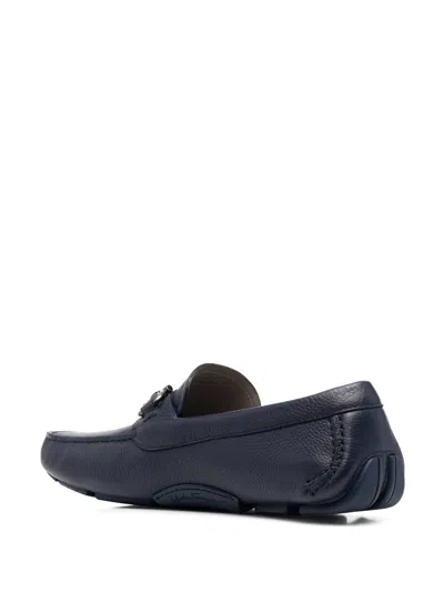 Ferragamo Man Loafers Midnight Blue Size 6.5 Soft Leather