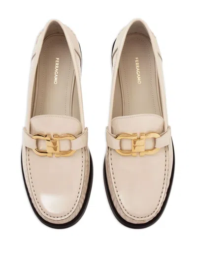 Ferragamo Maryan Patent Gancini Bit Loafers