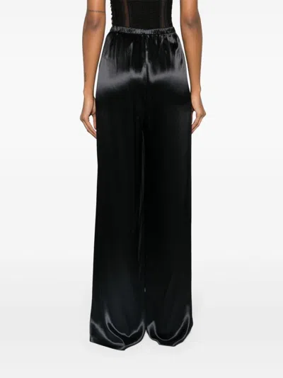 Ferragamo Women's Satin Wide Leg Trousers