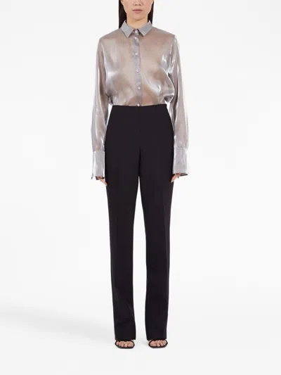Ferragamo Pressed-crease Virgin Wool Tailored Trousers