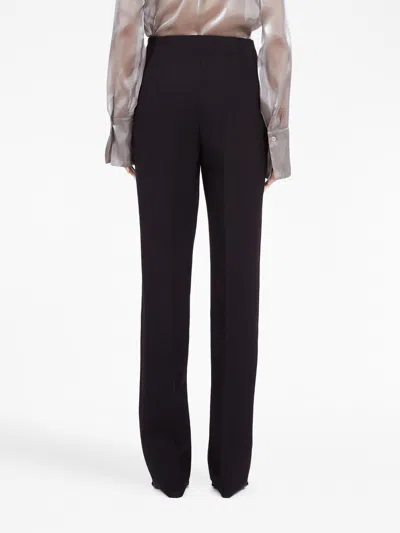 Ferragamo Pressed-crease Virgin Wool Tailored Trousers