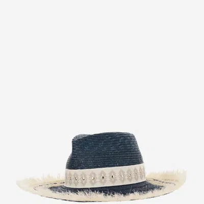 Ferruccio Vecchi Straw And Viscose Blend Hat With Embroidery