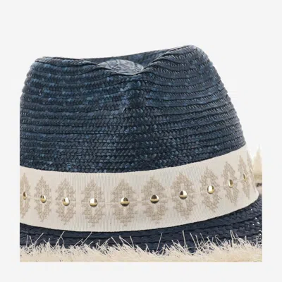 Ferruccio Vecchi Straw And Viscose Blend Hat With Embroidery