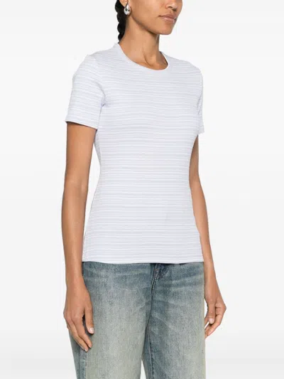 Filippa K T-shirt Ribbed Cotton Horizontal Stripes