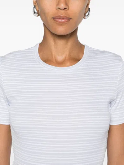 Filippa K T-shirt Ribbed Cotton Horizontal Stripes