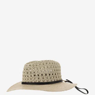 Shop Filippo Catarzi Straw And Viscose Hat