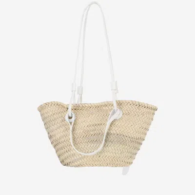 Filippo Catarzi Straw Bag With Logo