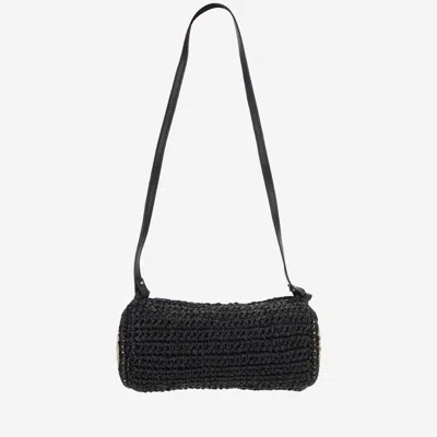 Filippo Catarzi Viscose And Straw Blend Bag