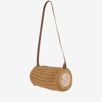 Filippo Catarzi Viscose And Straw Blend Bag