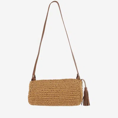 Shop Filippo Catarzi Viscose And Straw Blend Bag