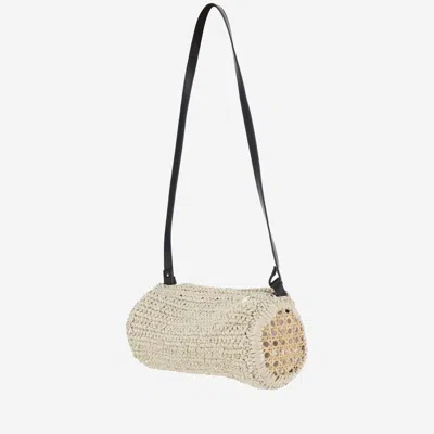Filippo Catarzi Viscose And Straw Blend Bag