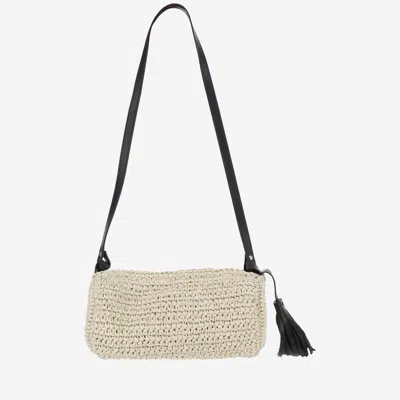 Filippo Catarzi Viscose And Straw Blend Bag