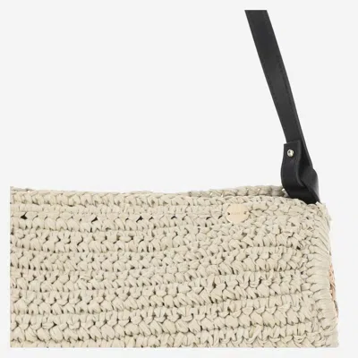 Shop Filippo Catarzi Viscose And Straw Blend Bag