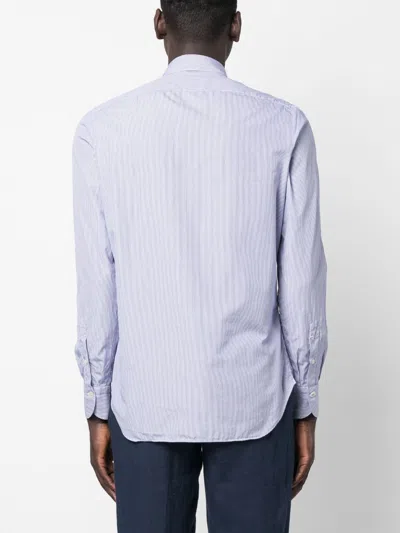 Finamore 1925 Napoli Regular Fit Striped Cotton Shirt